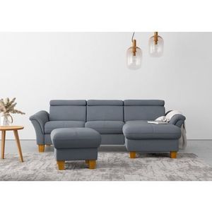Home affaire Ecksofa »Lindgren L-Form«, wahlweise mit Bett mit klappbaren Rollen, Kasten und Kopfverstellung