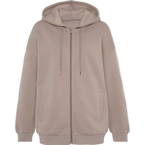Lascana Capuchonsweatvest , - Sweatvest met capuchon met zijzakken en aan de binnenkant opgeruwd, loungewear