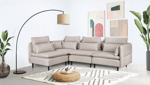 andas Ecksofa "ALVIK L-Form", zusammengesetzt aus Modulen, erweiterbar mit Modulen der Serie