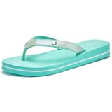 Venice Beach Badezehentrenner, Sandale, Pantolette, Badeschuh ultraleicht mit Glitzerband VEGAN