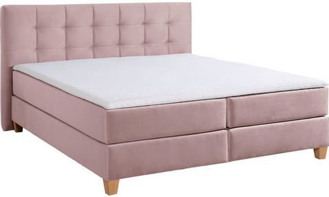 Home affaire Boxspringbett "Moulay", inkl. Topper, in Überlänge 220 cm, 3 Härtegrade, auch in H4