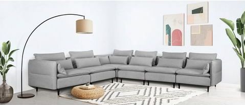 andas Ecksofa "ALVIK L-Form", zusammengesetzt aus Modulen, erweiterbar mit Modulen der Serie