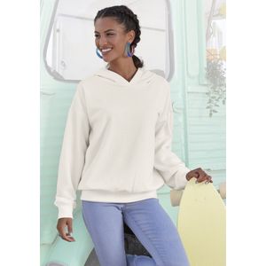 Buffalo Hoodie, Kapuzensweatshirt mit Rückenprint und Rippbündchen, Loungewear
