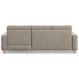 Home affaire Ecksofa "Summer L-Form", mit Recamiere, mit oder ohne Bettfunktion und Bettkasten, Cord-Bezug