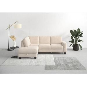 Home affaire Ecksofa »Summer L-Form«, mit Ottomane, mit oder ohne Bettfunktion und Bettkasten, Cord-Bezug