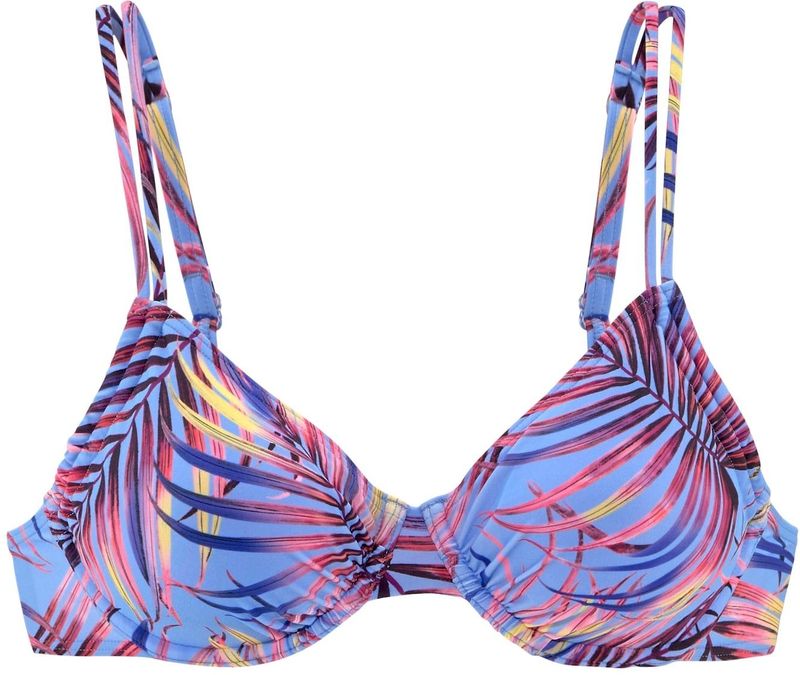 LASCANA Bikinitop  lichtblauw / donkerblauw / geel / pink / rood