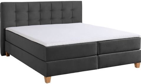 Home affaire Boxspringbett "Moulay", inkl. Topper, in Überlänge 220 cm, 3 Härtegrade, auch in H4