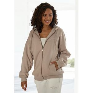 Lascana - Capuchonsweatvest - Sweatvest - Grijs - Katoen - Met Capuchon