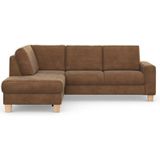Home affaire Ecksofa "Summer L-Form", mit Ottomane, wahlweise mit Bettfunktion und Bettkasten, Cord-Bezug