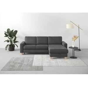 Home affaire Ecksofa »Summer L-Form«, mit Recamiere, mit oder ohne Bettfunktion und Bettkasten, Cord-Bezug