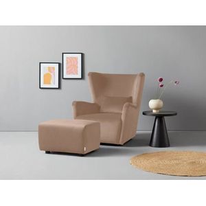 LeGer Home by Lena Gercke Oorfauteuil Levke naar keuze met of zonder hocker