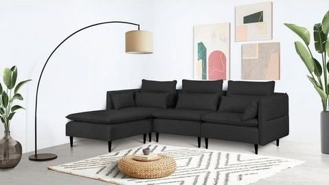 andas Ecksofa "ALVIK L-Form", zusammengesetzt aus Modulen, erweiterbar mit Modulen der Serie