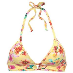 Look - Floral - Triangelbikini - Geel - Polyamide
