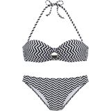 JETTE Bügel-Bandeau-Bikini, mit Zier-Accessoires