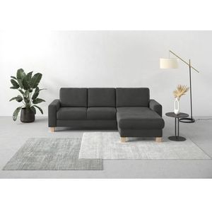 Home affaire Ecksofa »Summer L-Form«, mit Recamiere, mit oder ohne Bettfunktion und Bettkasten, Cord-Bezug
