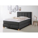 Home affaire Boxspringbett "Moulay", inkl. Topper, in Überlänge 220 cm, 3 Härtegrade, auch in H4