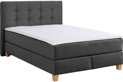 Home affaire Boxspringbett "Moulay", inkl. Topper, in Überlänge 220 cm, 3 Härtegrade, auch in H4