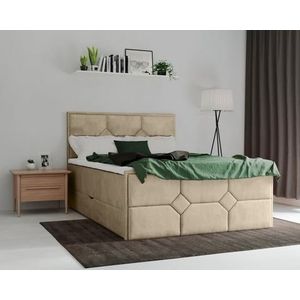 Leonique Boxspringbett »Ambre«, mit Taschen-Federkernmatratze
