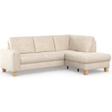 Home affaire Ecksofa "Summer L-Form", mit Ottomane, wahlweise mit Bettfunktion und Bettkasten, Cord-Bezug