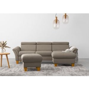 Home affaire Ecksofa »Lindgren L-Form«, wahlweise mit Bett mit klappbaren Rollen, Kasten und Kopfverstellung