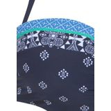LASCANA Bügel-Bandeau-Bikini-Top Jimer, mit platzierten Druck