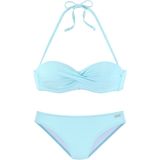 Venice Beach Bügel-Bandeau-Bikini aus edler Strukturware