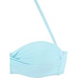 Venice Beach Bügel-Bandeau-Bikini aus edler Strukturware