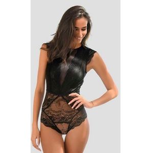 Bodystocking - Zwart - Kant - Zonder Beugels