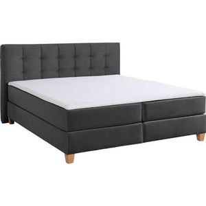 Home affaire Boxspringbett "Moulay", inkl. Topper, in Überlänge 220 cm, 3 Härtegrade, auch in H4