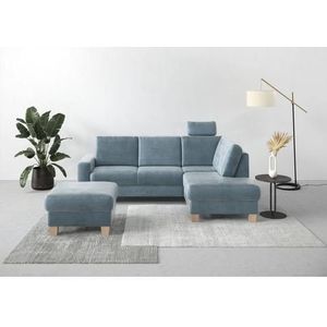 Home affaire Ecksofa »Summer L-Form«, mit Ottomane, wahlweise mit Bettfunktion und Bettkasten, Cord-Bezug