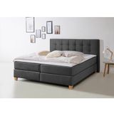 Home affaire Boxspringbett "Moulay", inkl. Topper, in Überlänge 220 cm, 3 Härtegrade, auch in H4