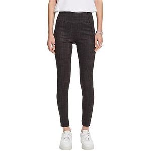 ESPRIT Skinny-leggings met patroon, zwart, 42