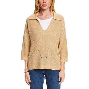 ESPRIT 083eo1i312 dames sweatshirt, 289/zand 5.