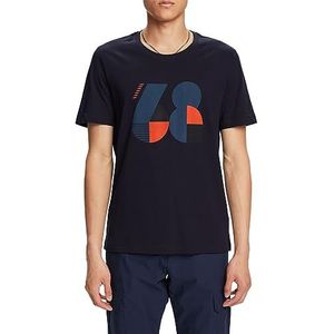 edc by ESPRIT 083cc2k305 T-shirt heren, Navy Blauw