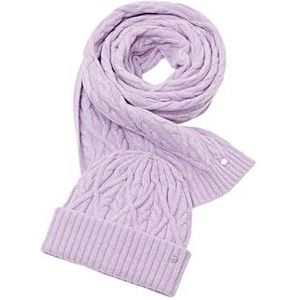 ESPRIT 113ea1q321 cadeauset sjaal dames muts, Lavendel