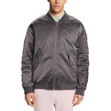 ESPRIT - Bomberjack - Donkergrijs - Satijn