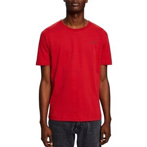 ESPRIT 014ee2k308 T-shirt heren, 610/Donkerrood