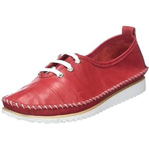 Andrea Conti Veterschoenen lage damesschoenen 0023626, grootte:41, kleur:Rood