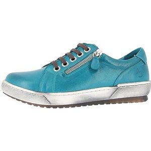 Andrea Conti Veterschoenen lage damesschoenen 0066002, grootte:40, kleur:Blauw