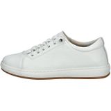 Sneakers - Wit - Leer - Vetersluiting - Normale Breedte