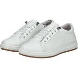 Sneakers - Wit - Leer - Vetersluiting - Normale Breedte
