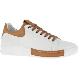 Charlotte of Sweden Sneakers voor dames, Wit en bruin.