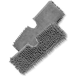 CLEANmaxx Reservedoekjes, microvezel, voor spray-mop met omkeerfunctie, ideaal voor laminaat, parket, tegels, zelfs voor gevoelige oppervlakken, wasbaar op 40 °C, set van 2, grijs