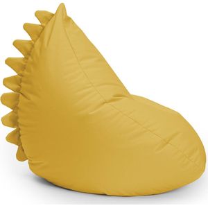 Lumaland Kinderzitzak Monster | Zitzak dierenfamilie voor kinderen | waterafstotende Bean Bag voor binnen en buiten | onderhoudsvriendelijk materiaal | 80 x 80 x 70 cm & 2,9 kg licht [geel]