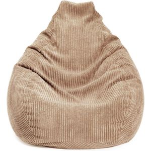 LUMALAND GIANT Koord zitzak met stevige rugleuning - Beige