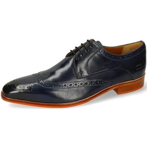 Melvin & Hamilton Lewis 3, plat Oxford heren, Blauw