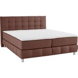 andas Boxspringbett "Salo XXL", in Samtoptik oder Struktur, 6 Breiten in Überlänge 220cm, 4 Härtegrade