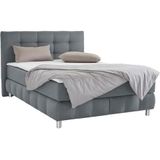 andas Boxspringbett "Salo XXL", in Samtoptik oder Struktur, 6 Breiten in Überlänge 220cm, 4 Härtegrade