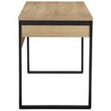 Places of Style Schreibtisch Moid, Computertisch im modernen Design, Breite 120/140/160 cm, mit Metallbeinen & Schublade