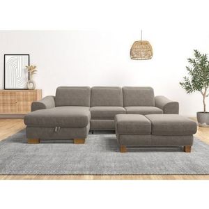 Home affaire Ecksofa »Dundee L-Form«, wahlweise mit Kopfteilverstellung und zusätzlich mit Bettfunktion